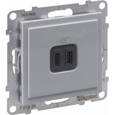 SUNO alumīnija Rozete USB Type C + C
