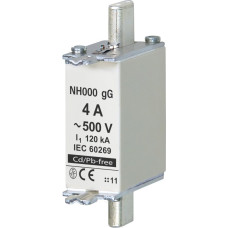 Плавкая вставка NH000 gG 4A/500V, VEXEN NH000GG04A500V