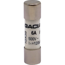 10x38 gG 6A cilindriskais drošinātājs 500VAC