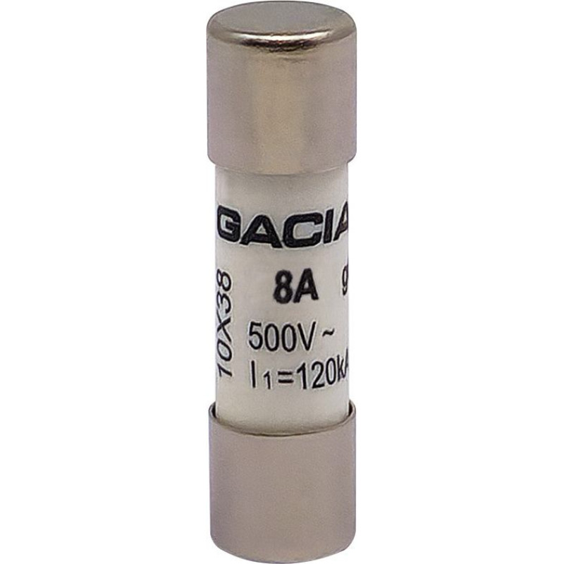 10x38 gG 8A cylindrical fuse link 500VAC