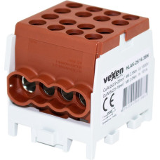 HLAK-25/16.3BN HLAK terminal Al/Cu 2×25–6×16 mm², brown
