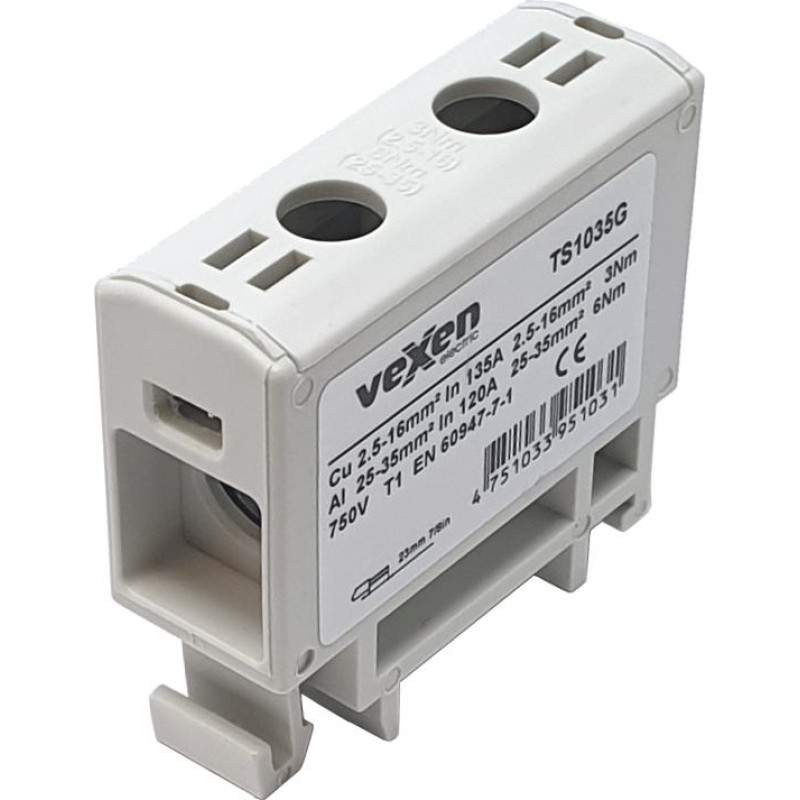 TS1035G L универсальная проходная клемма Al/Cu 2,5–35 mm²