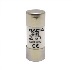 22x58 gG 32A cylindrical fuse link 500VAC