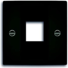 Basic55 chateau-black Centrālā plate RJ45 modulāra