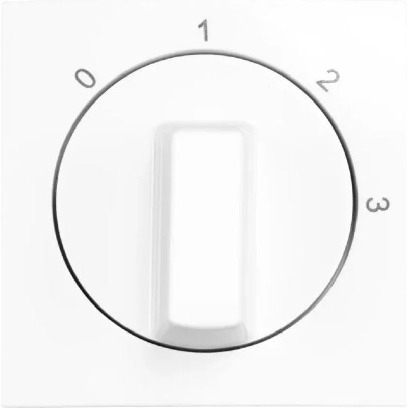 ION Industries E1 Balta Centrālā plate Rotējamam 3 pozīciju slēdzim
