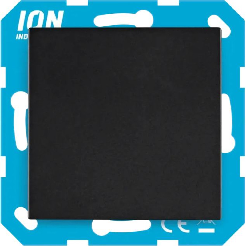 ION Industries E1 Melna matēta Centrālā plate slēgta