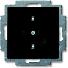 Basic55 chateau-black Rozete 2P+E, skrūvju termināli