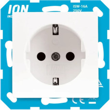 ION Industries V1/J1/D1 Balta Rozete 2P+E ar bērnu aizsardzību