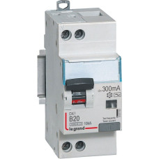 Kombinēts noplūdes automātslēdzis DX3 - 1P+N - B20 - 10kA - 300mA - AC tips