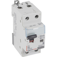 Kombinēts noplūdes automātslēdzis DX3 - 1P+N - B6 - 6kA - 30mA - AC tips