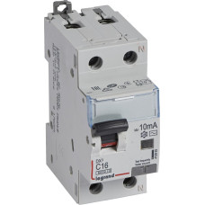 Kombinēts noplūdes automātslēdzis DX3 - 1P+N - C16 - 6kA - 10mA - AC tips