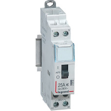 Klusais nakts tarifa kontaktors CX3 ar priekšējo rokturi - 2 poli - 25 A - 230 V~ - NC + NO kontakti - spoles spriegums 230 V~ - 1 modulis