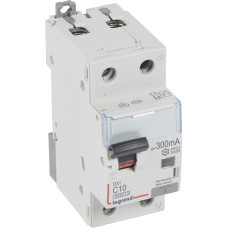 Kombinēts noplūdes automātslēdzis DX3 - 1P+N - C10 - 6kA - 300mA - A tips