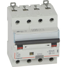 Kombinēts noplūdes automātslēdzis DX3 - 4P - 10kA - C25A - 30mA - A tips