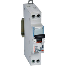 Kombinēts noplūdes automāts 1 moduļa C25 - 6kA - 10mA - A tips