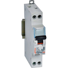 Kombinēts noplūdes automāts 1 moduļa C10 - 6kA - 10mA - A tips