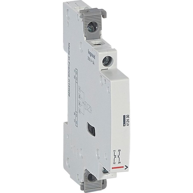 Signalizācijas palīgkontakts NO + NC Legrand 2 moduļu 25 A kontaktoram CX3 - 250 V~ - 5 A