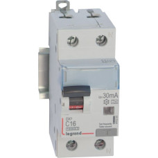 Kombinēts noplūdes automātslēdzis DX3 - 1P+N - C16 - 10kA - 30mA - A tips