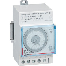 Automātisks ikdienas programmējams modulārais analogais laika slēdzis - 1 izeja - 16 A - 250 V~ - 3 moduļi