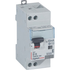 Kombinēts noplūdes automātslēdzis DX3 - 1P+N - B16 - 6kA - 30mA - AC tips