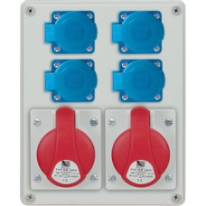 R-BOX 240 rozešu sadalne, 2×16A/5P, 4×230V, IP44