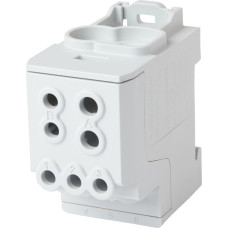 Sub-distribution block 200 A, 1-pole, gray, CU/AL, UVB200 ALUgr, 1×70 mm²+1×35 mm²+6×16 mm², UVB200 ALUgr, f-tronic 7730045