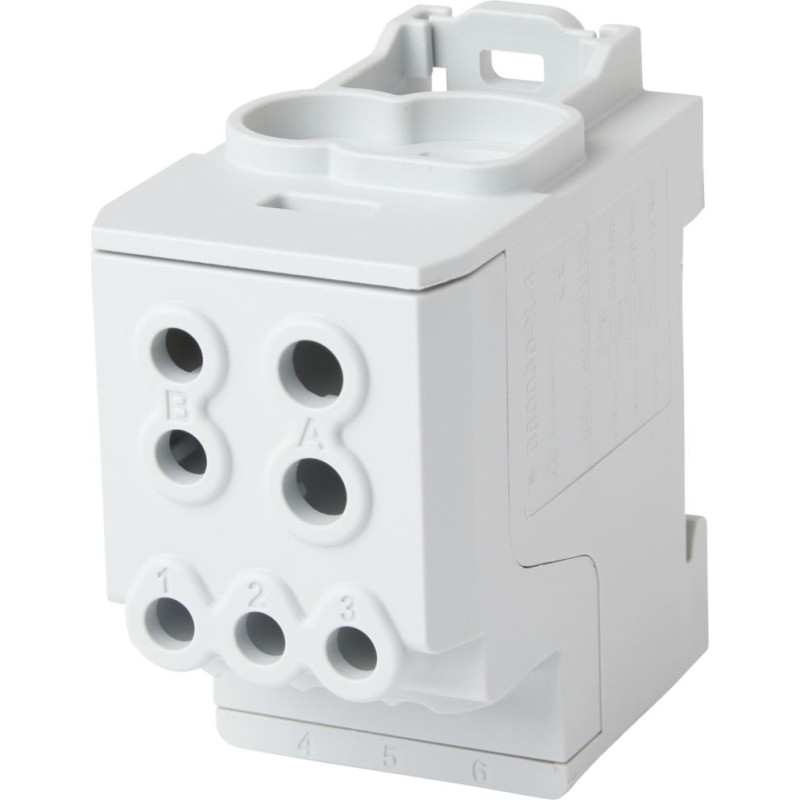 Sub-distribution block 200 A, 1-pole, gray, CU/AL, UVB200 ALUgr, 1×70 mm²+1×35 mm²+6×16 mm², UVB200 ALUgr, f-tronic 7730045