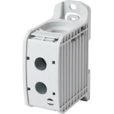 Rail-mounted terminal block 185 mm², 1-pole, gray, CU/AL, RKA185gr, f-tronic 7730085