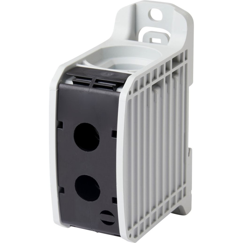 Rail-mounted terminal block 185 mm², 1-pole, black, CU/AL, RKA185sw, f-tronic 7730089