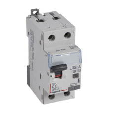 Kombinēts noplūdes automātslēdzis DX3 - 1P+N - C10 - 6kA - 30mA - AC tips